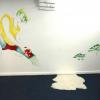 Mathilde Lavenne, dessin mural et installation. Exposition Dans Ton Cube à la ma