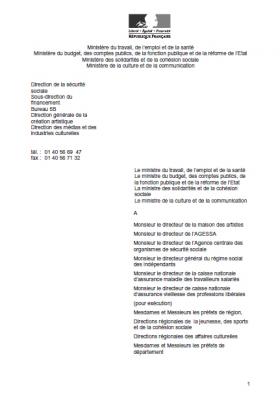 circulaire ministérielle